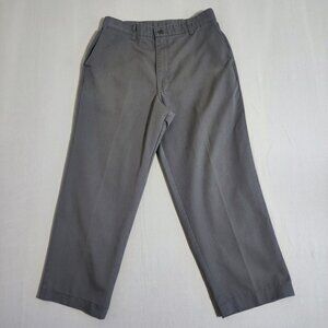 Red Kap work wear crew pants men's sz 33 grey colour straight leg elastic waist